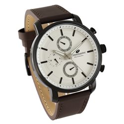 192/65 Zegarek Męski Timemaster Multidata skóra naturalna