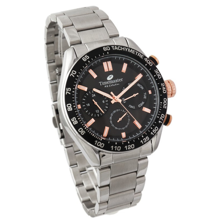 229/17 Zegarek Męski Timemaster Multidata Bransoleta