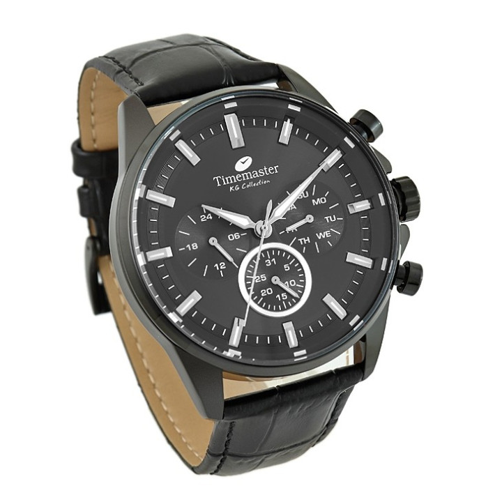 271/01 Zegarek Męski Timemaster Skóra Naturalna