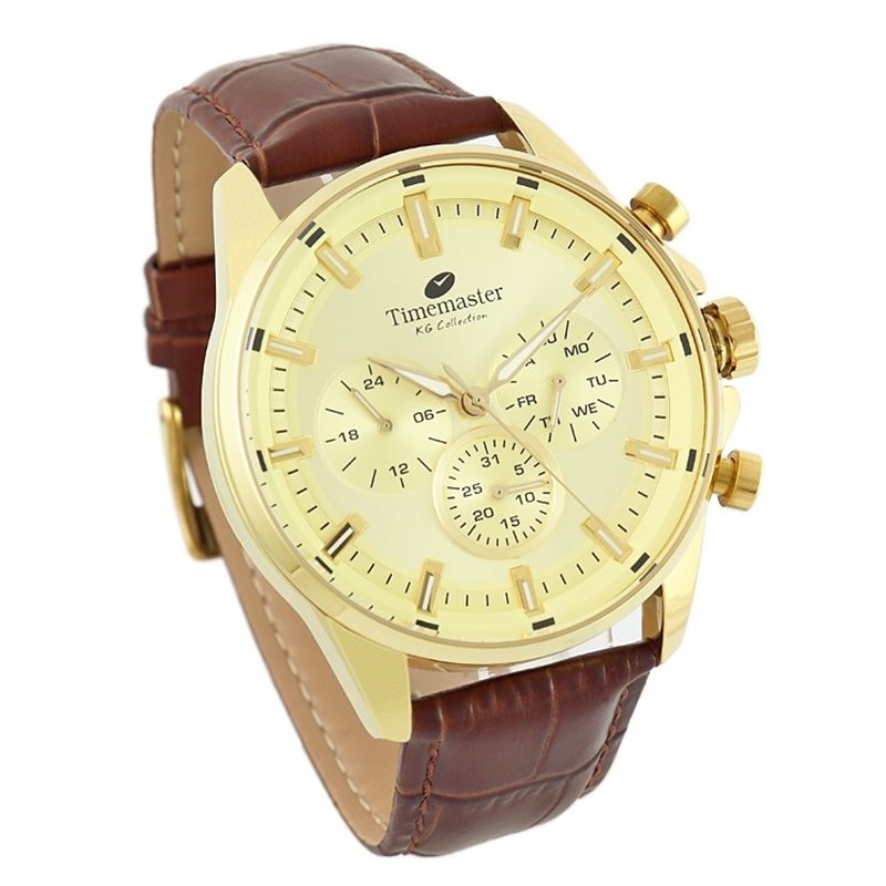 271/05 Zegarek Męski Timemaster Skóra Naturalna