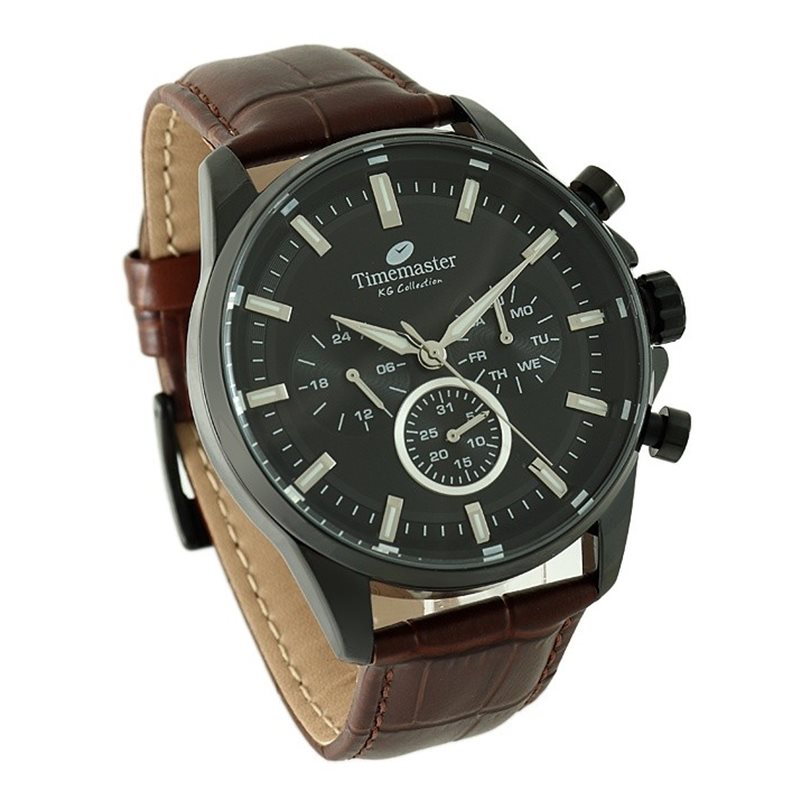 271/07 Zegarek Męski Timemaster Skóra Naturalna
