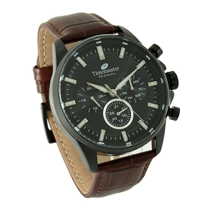 271/07 Zegarek Męski Timemaster Skóra Naturalna