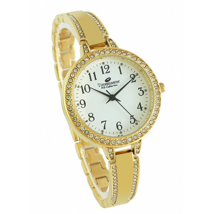 Timemaster 070/430 – damski złoty kryształy | dobrezegarki.pl