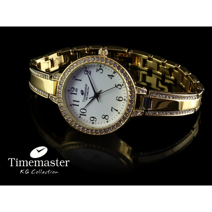 Timemaster 070/430 – damski złoty kryształy | dobrezegarki.pl