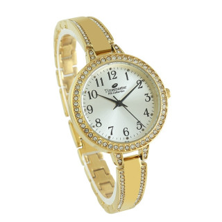 Timemaster 070/431 – damski złoty z cyrkoniami | dobrezegarki.pl