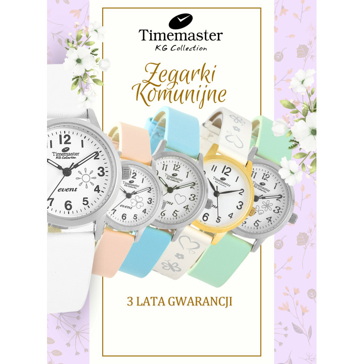 Timemaster 013/02 – komunijny biały | dobrezegarki.pl