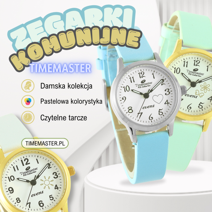 Timemaster 013/11 – komunijny biały | dobrezegarki.pl