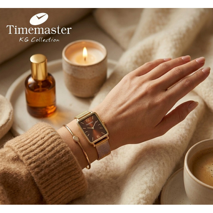 Timemaster 260/07 – damski złoty mesh | dobrezegarki.pl