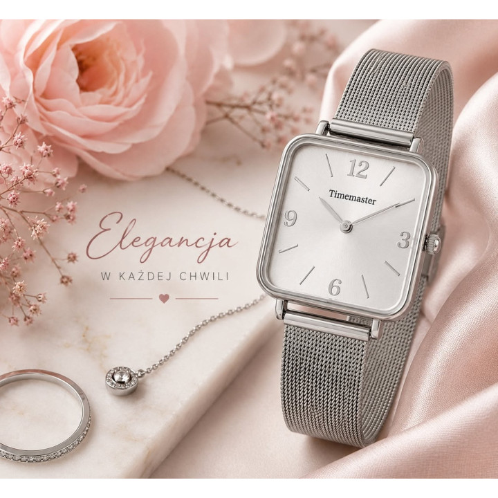 Timemaster 259/06 – damski kwadratowy | dobrezegarki.pl