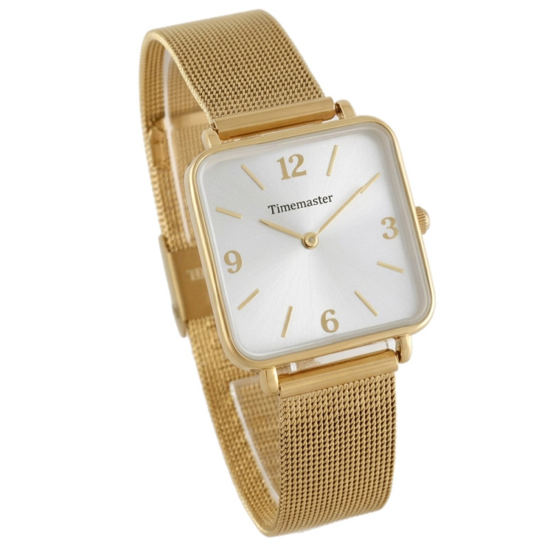 Timemaster 259/07 – damski kwadrat złoty | dobrezegarki.pl
