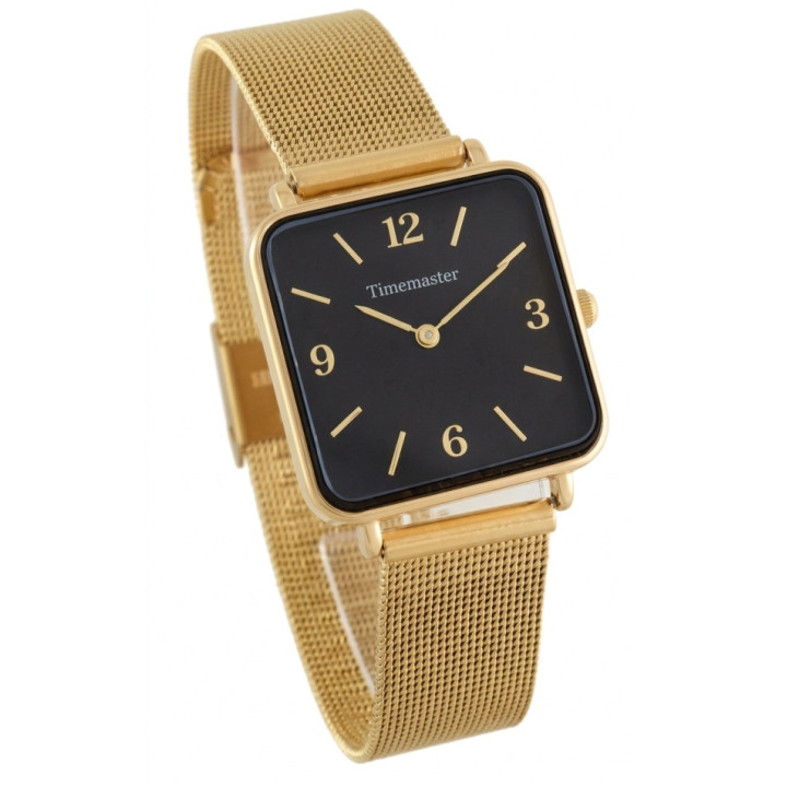 Timemaster 259/09 – damski kwadrat złoty | dobrezegarki.pl