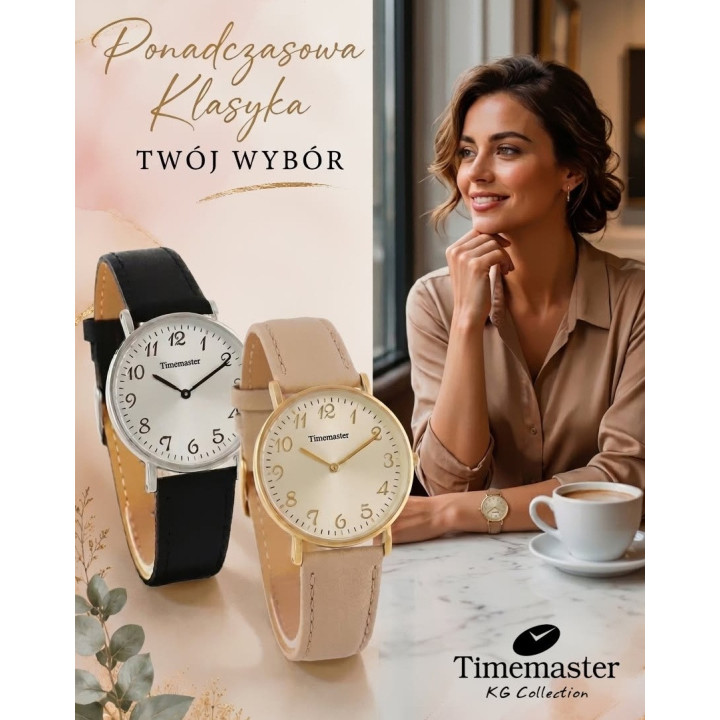 Timemaster 022/10 – damski klasyczny złoty | dobrezegarki.pl