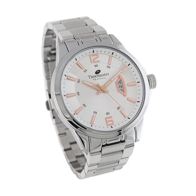 Timemaster 272/09 – zegarek męski srebro | dobrezegarki.pl